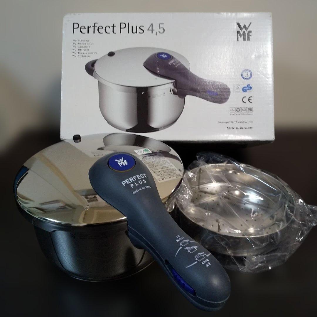 未使用 WMF パーフェクトプラス 4.5L 圧力鍋 蒸し器 三脚 外箱付き