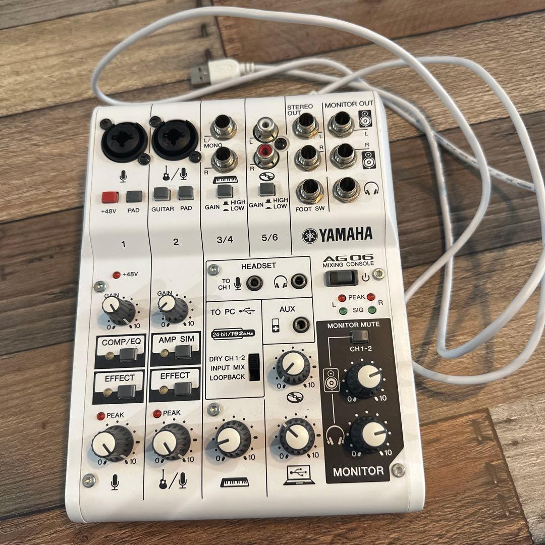 YAMAHA ミキシングコンソール ヤマハミキサー AG06 ジャンク？ - メルカリ