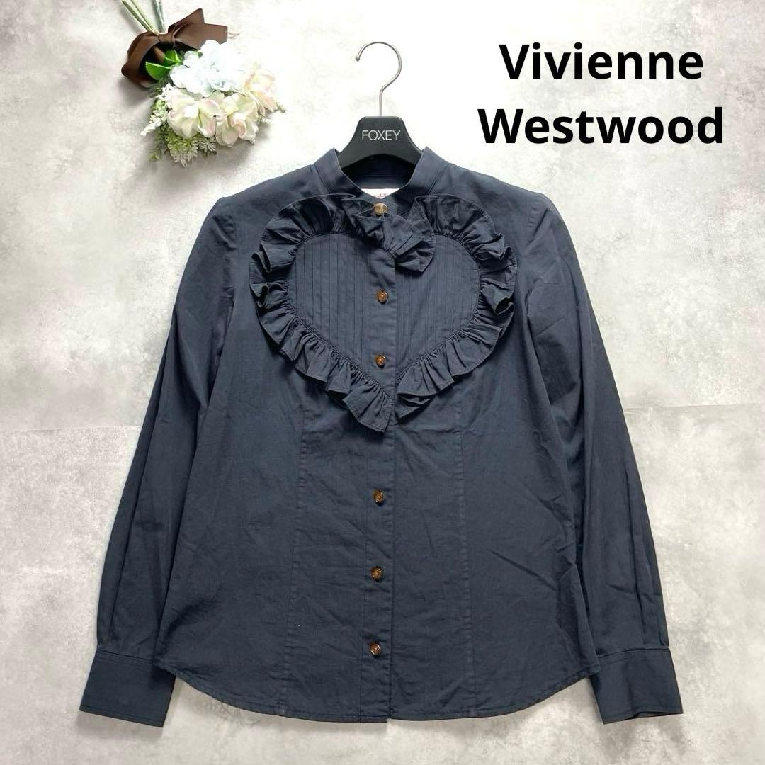 人気✨ ヴィヴィアンウエストウッド ラブフリルシャツ ハート ブラウス 1