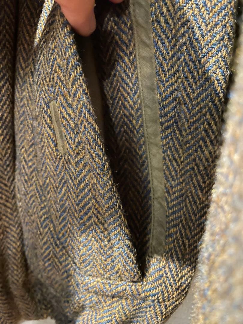 80s walbusch Harris Tweed Padded Bomber - メルカリ