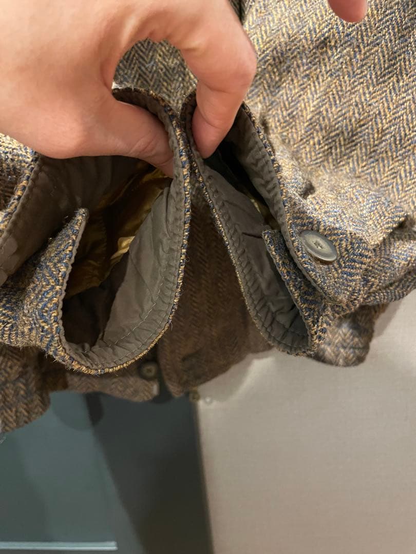 80s walbusch Harris Tweed Padded Bomber - メルカリ