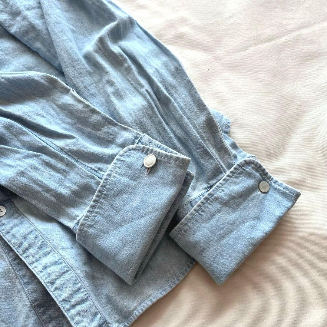 ラルフローレン Ralph Lauren デニムシャツ フリル ブラウス - メルカリ