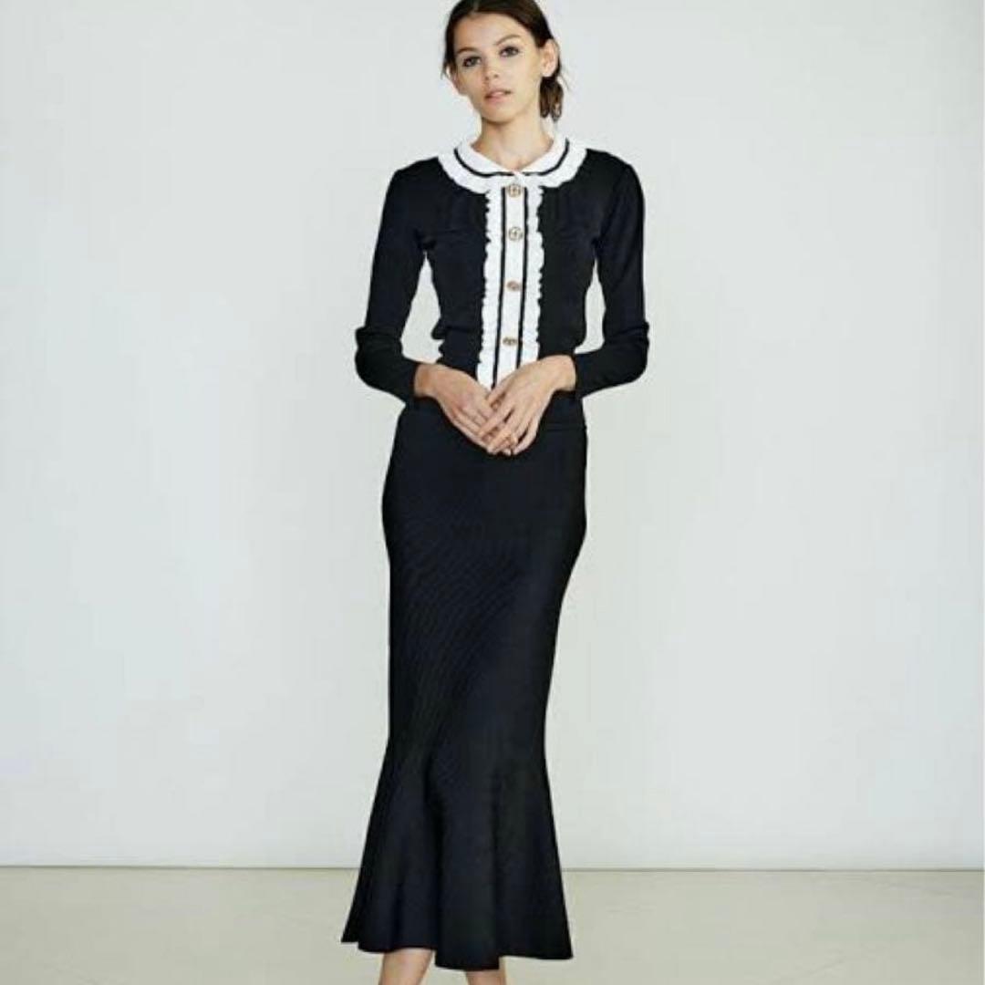 Sov. フリル ニットトップス モノトーン - メルカリ