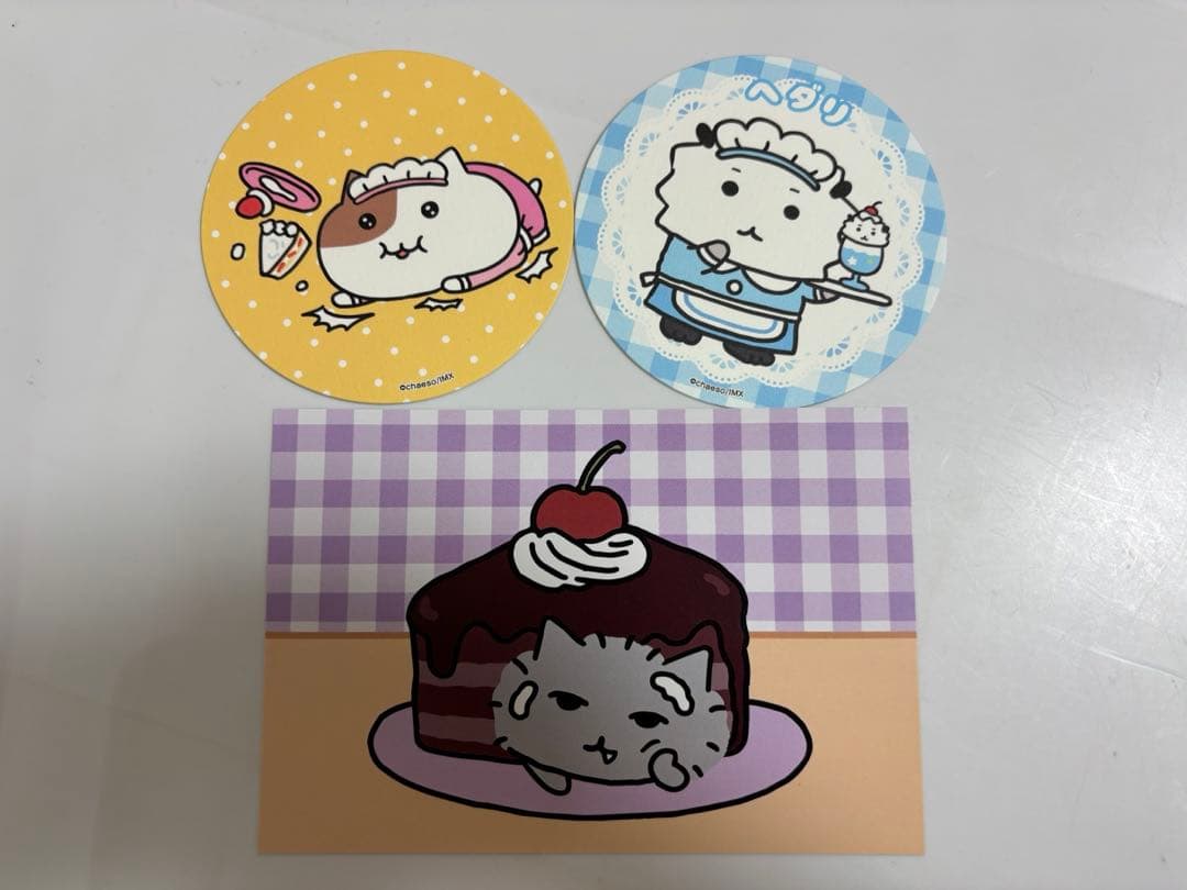 もちにゃみ カフェ 特典 コースター ポストカード へダリ れんたん