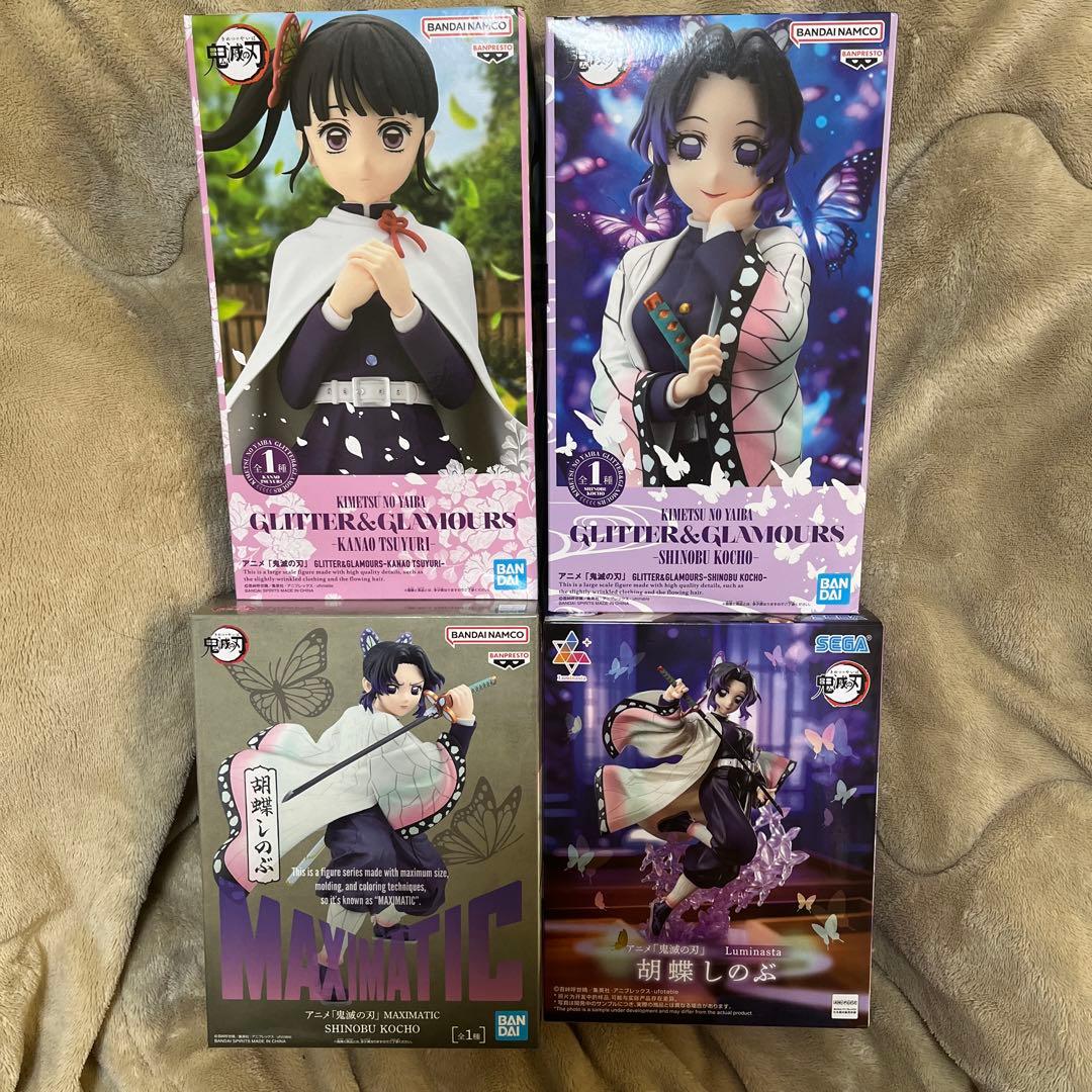 鬼滅の刃　胡蝶しのぶ　栗花落カナヲ　フィギュア　まとめ売り　ルミナスタ