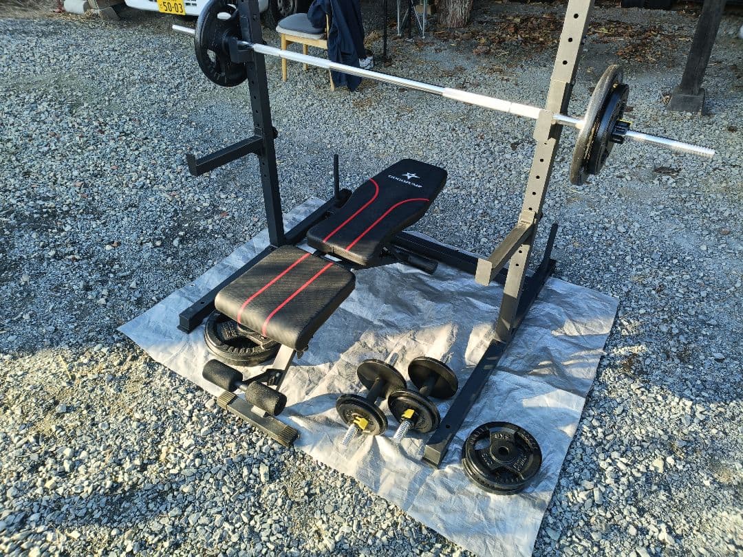 ラック型 懸垂マシン　アイアンバーベルダンベル98KGセット　トレーニングベンチ ラック型 懸垂マシン アイアンバーベルダンベル98KGセット