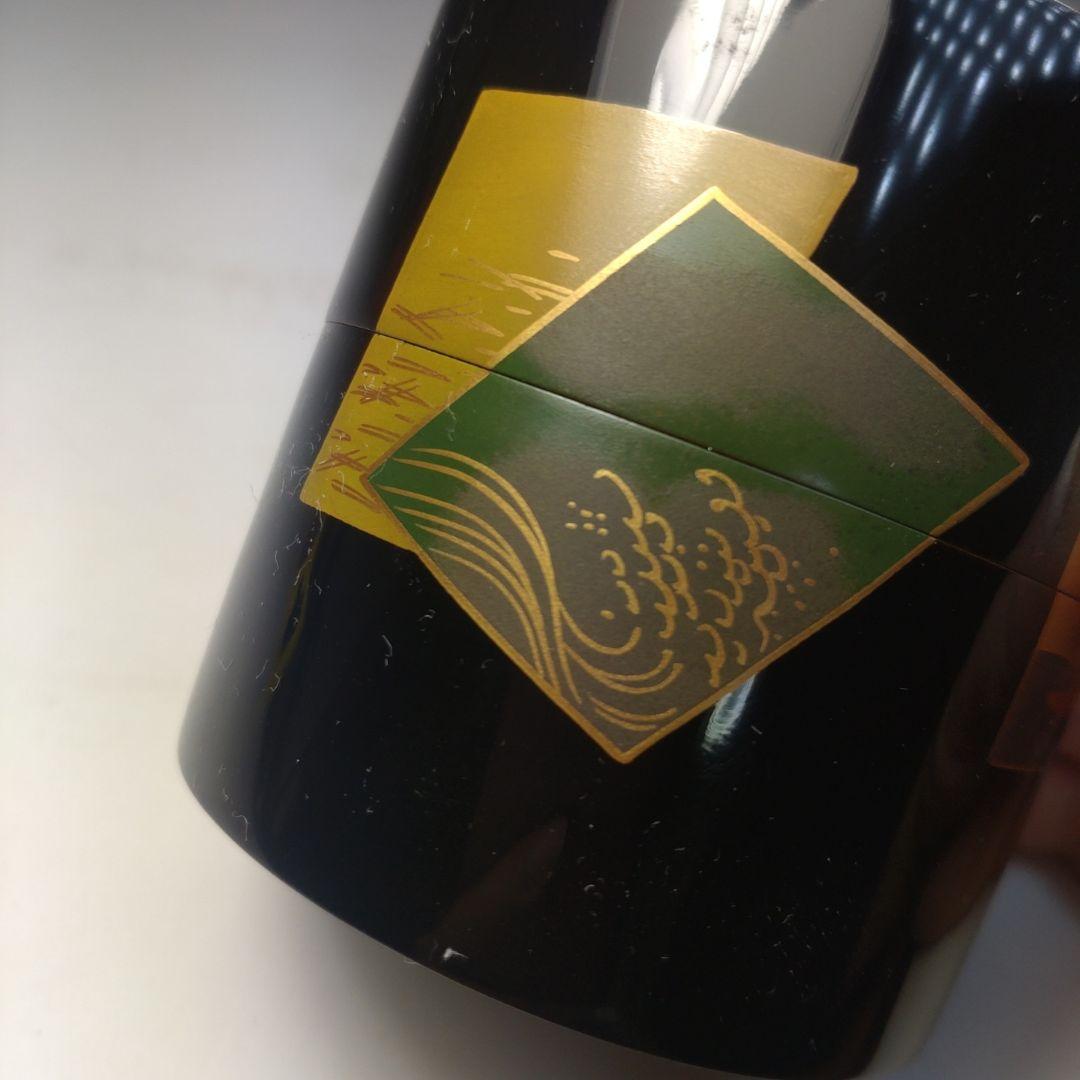 イ269 棗『蒔絵師 千峯作』『色紙蒔絵 中次 棗 共箱』漆