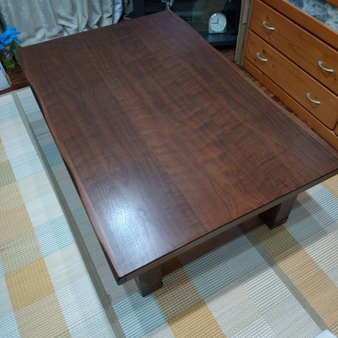 【ヒナフア】　ダークブラウン木製長方形こたつ