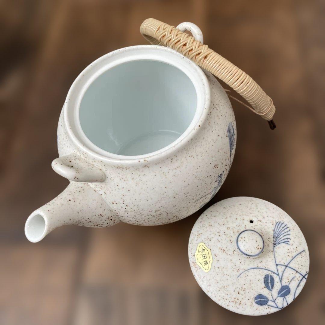 有田焼 茶器 幸山作 青い花柄の急須と湯呑セット - メルカリ