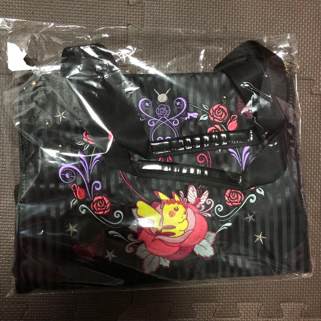 ANNA SUI ポケモン トートバッグ　ピカチュウ 大人カワイイ♪ ANNA SUIとのコラボアイテムが登場！ 繊細な刺繍に注目