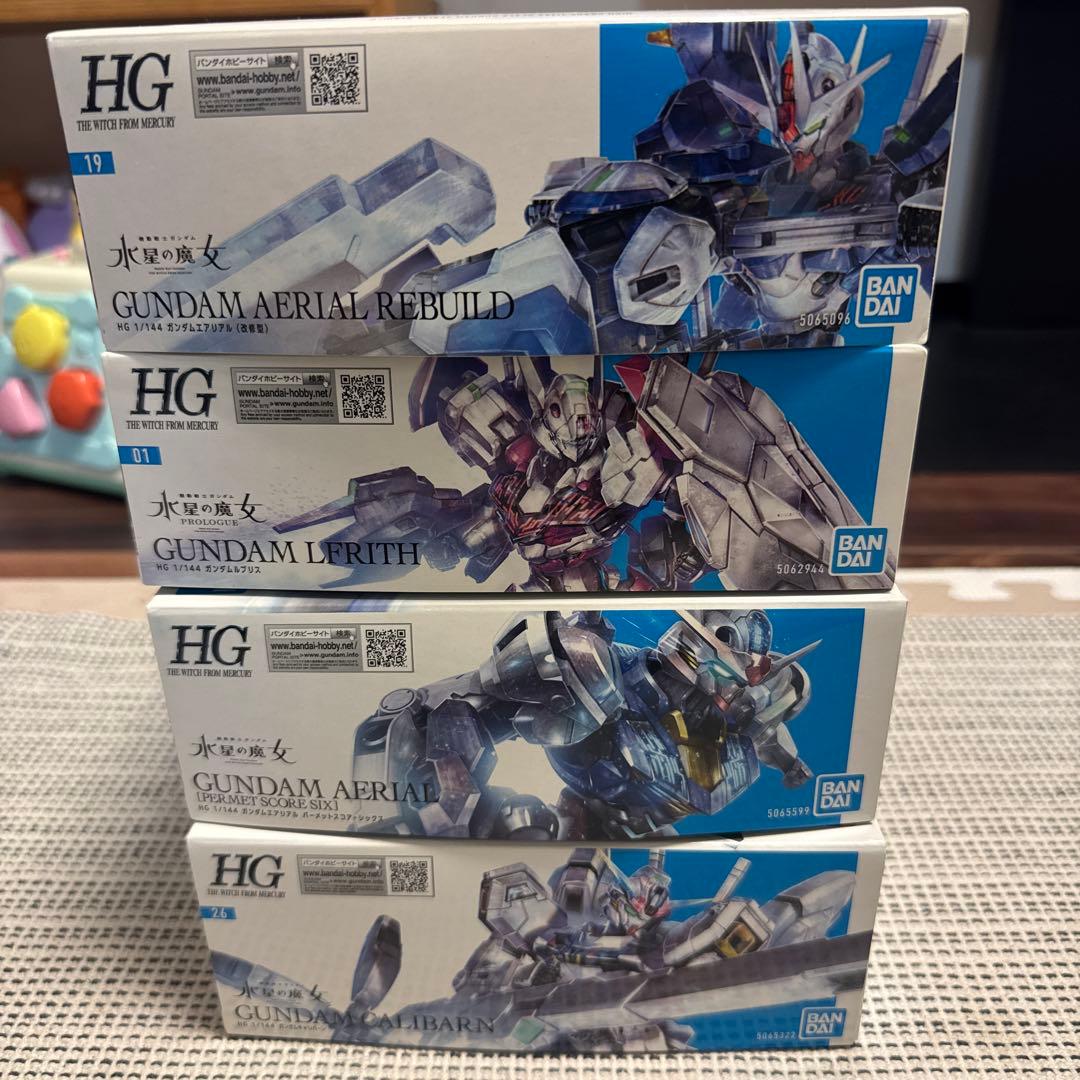 HG ガンプラ 水星の魔女5種セット + デカール - メルカリ