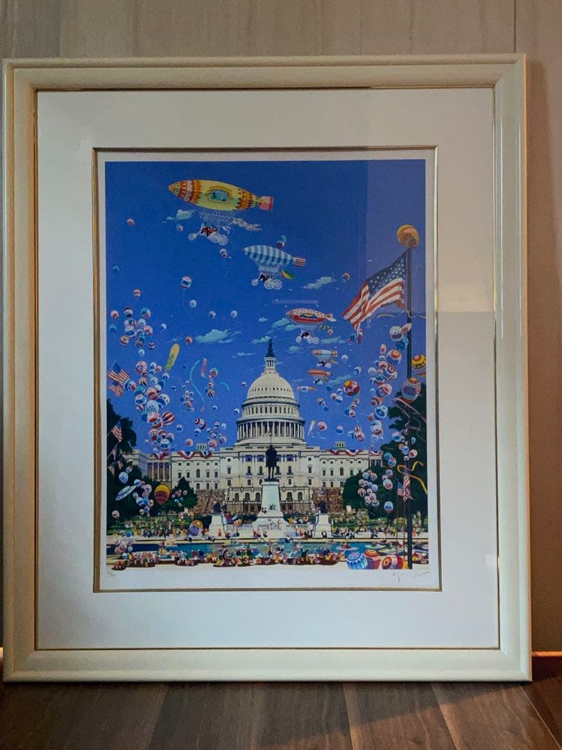 ヒロ ヤマガタ キャピタルヒルズ200周年シルクスクリーン