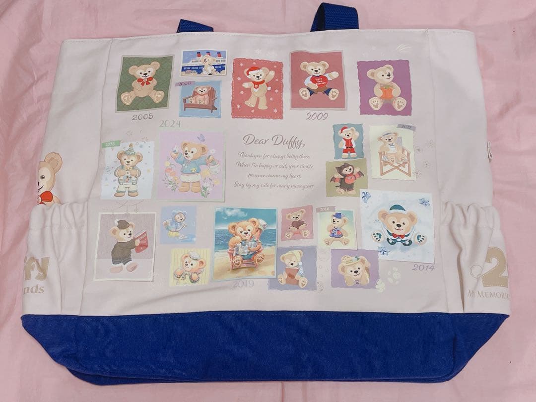 ディズニー ダッフィー＆フレンズ ダフフレ 20周年 トートバッグ トートバッグ ダッフィー＆フレンズ 20周年 カラフルハピネス