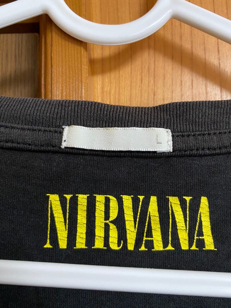 NIRVANA スミルースマイル Tシャツ Lサイズ 黒 - メルカリ