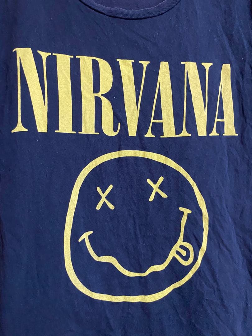 NIRVANA スミルースマイル Tシャツ Lサイズ 黒 - メルカリ