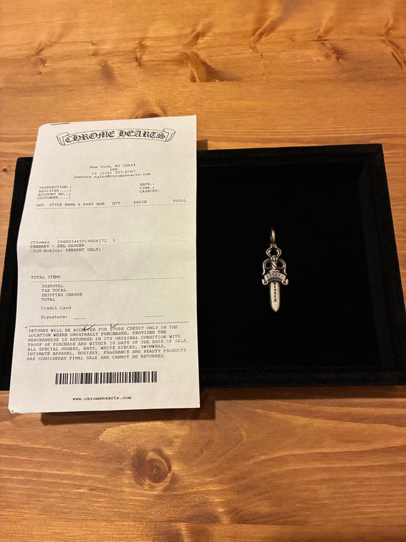 クロムハーツ DOUBLE DAGGER/ダブルダガー　新品未使用