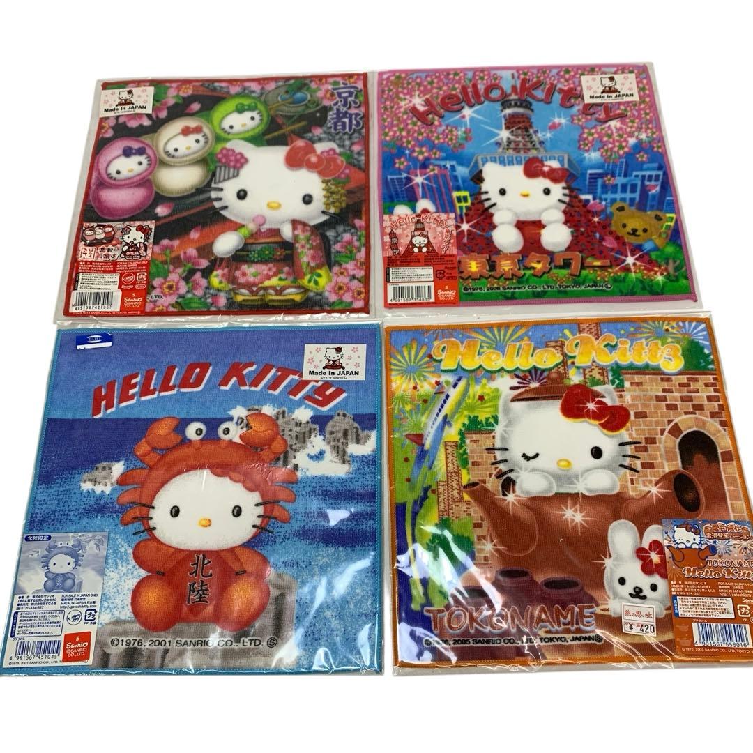 △ ご当地キティ キティちゃん タオル ハンカチ 16枚 まとめ売り 未