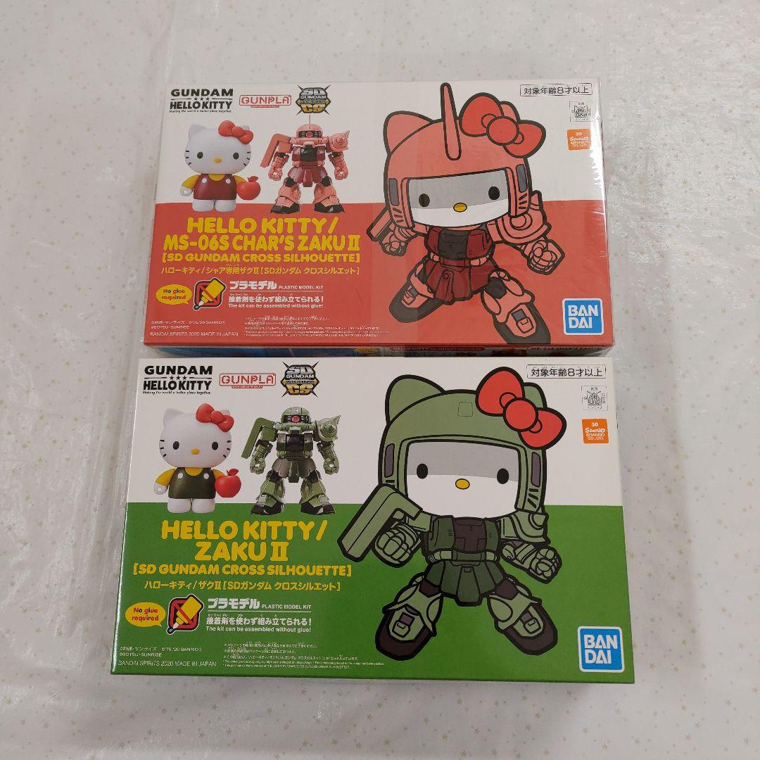 ハローキティ ザクⅡ　シャア専用ザクⅡ　プラモデルセット ハローキティ / MS-06S シャア専用ザクII｜TKさんのガンプラ作品