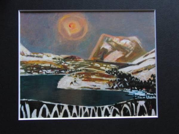 小絲源太郎、【大雪】、希少な大判額装用画集より、美品、日本人画家