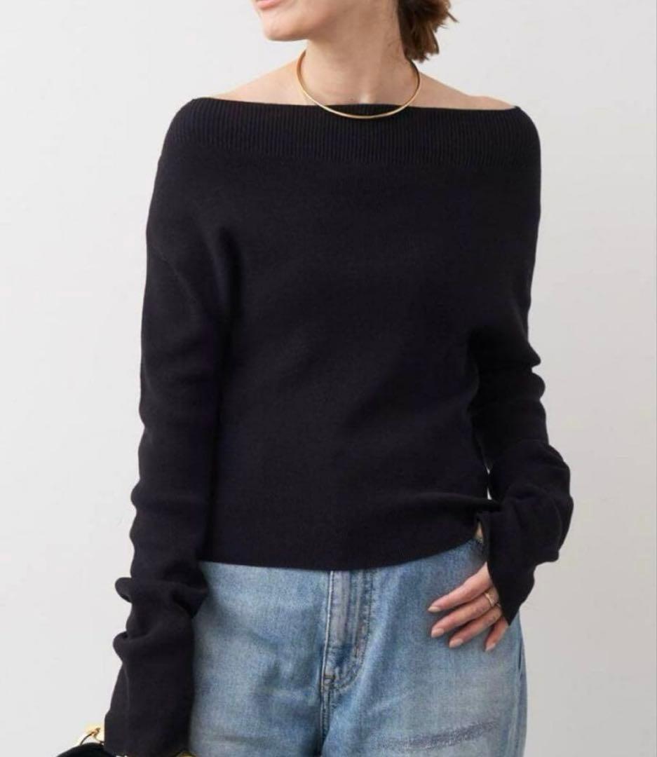 Deuxieme Classe off shoulder プルオーバー off shoulder プルオーバー（ニット/セーター）｜Deuxieme Classe