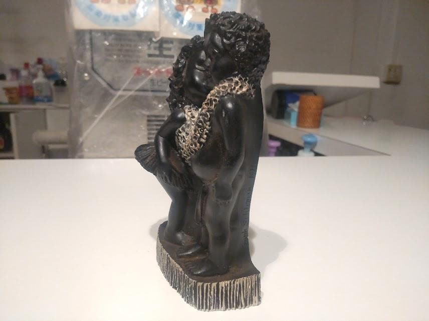 廃番☆昭和レトロ☆ハワイ製☆1975年 フランクシャーマン 黒珊瑚 恋人