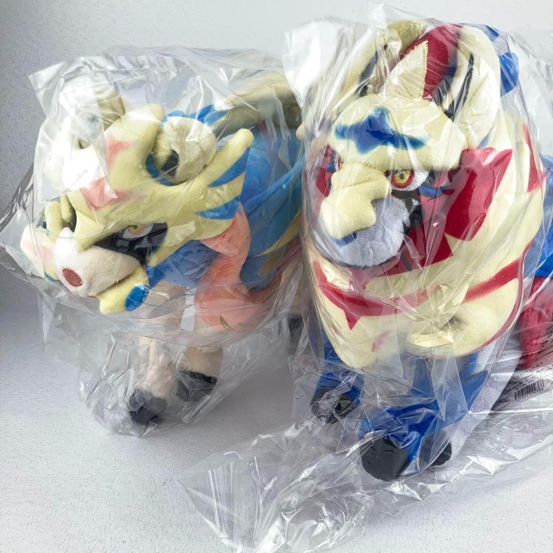 新品未使用品 ポケモンセンター限定 ザシアン ザマゼンタ ぬいぐるみ 正規品