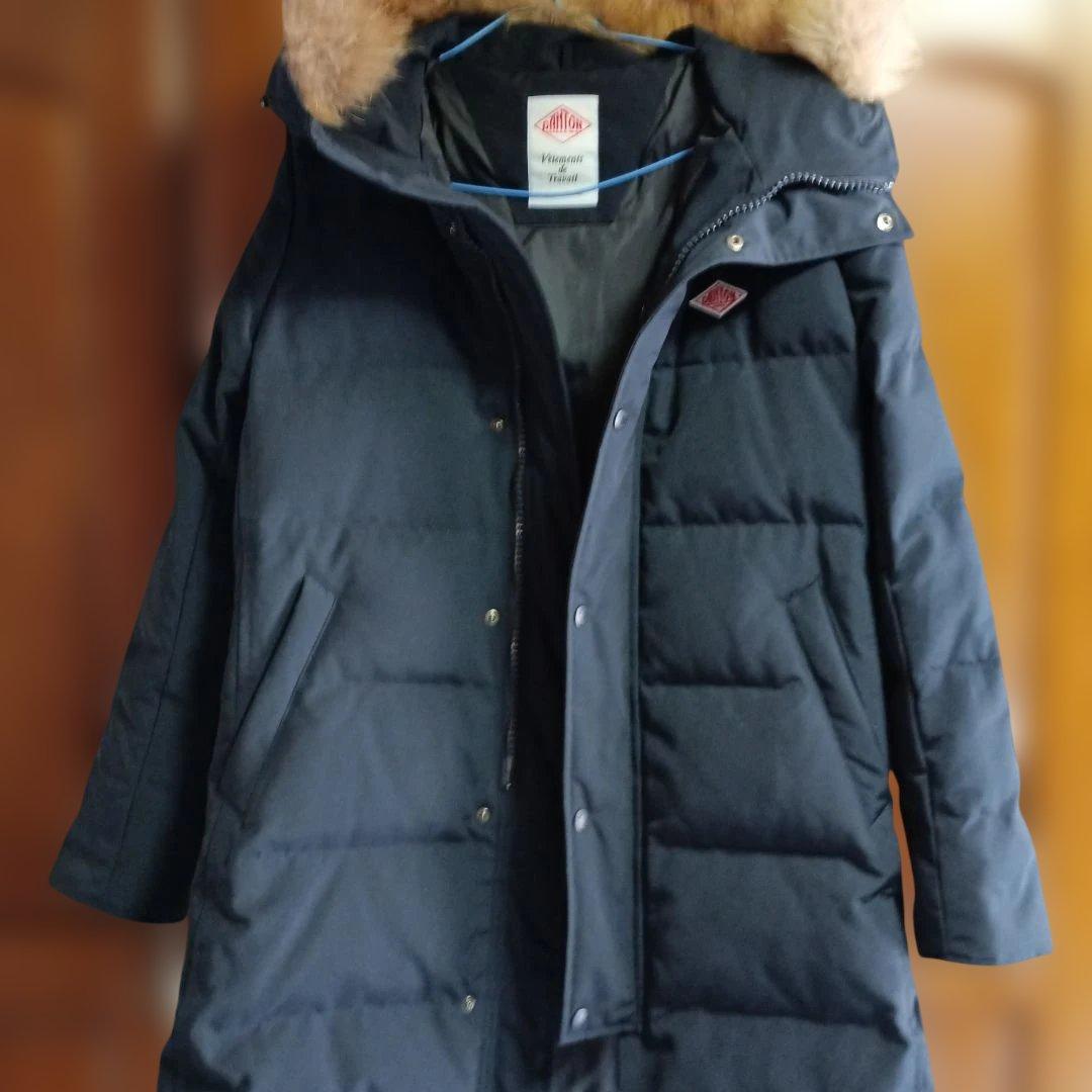 DANTON フード付きダウンジャケット ネイビー DANTON（ダントン）の「DANTON / フード ダウン コート（ダウン