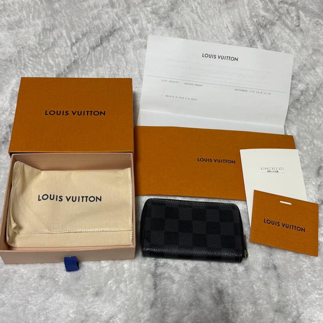 エ*ル様 ルイヴィトン ダミエグラフィット ジッピーパース 小銭入れ　コイ