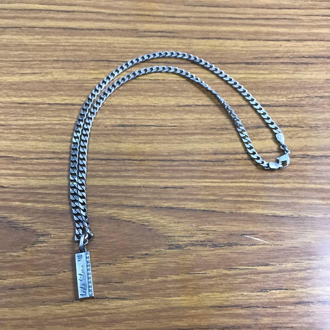 【しんや】レダシルマ B2 ゲルマニウム ダイヤ10P 喜平 ネックレス