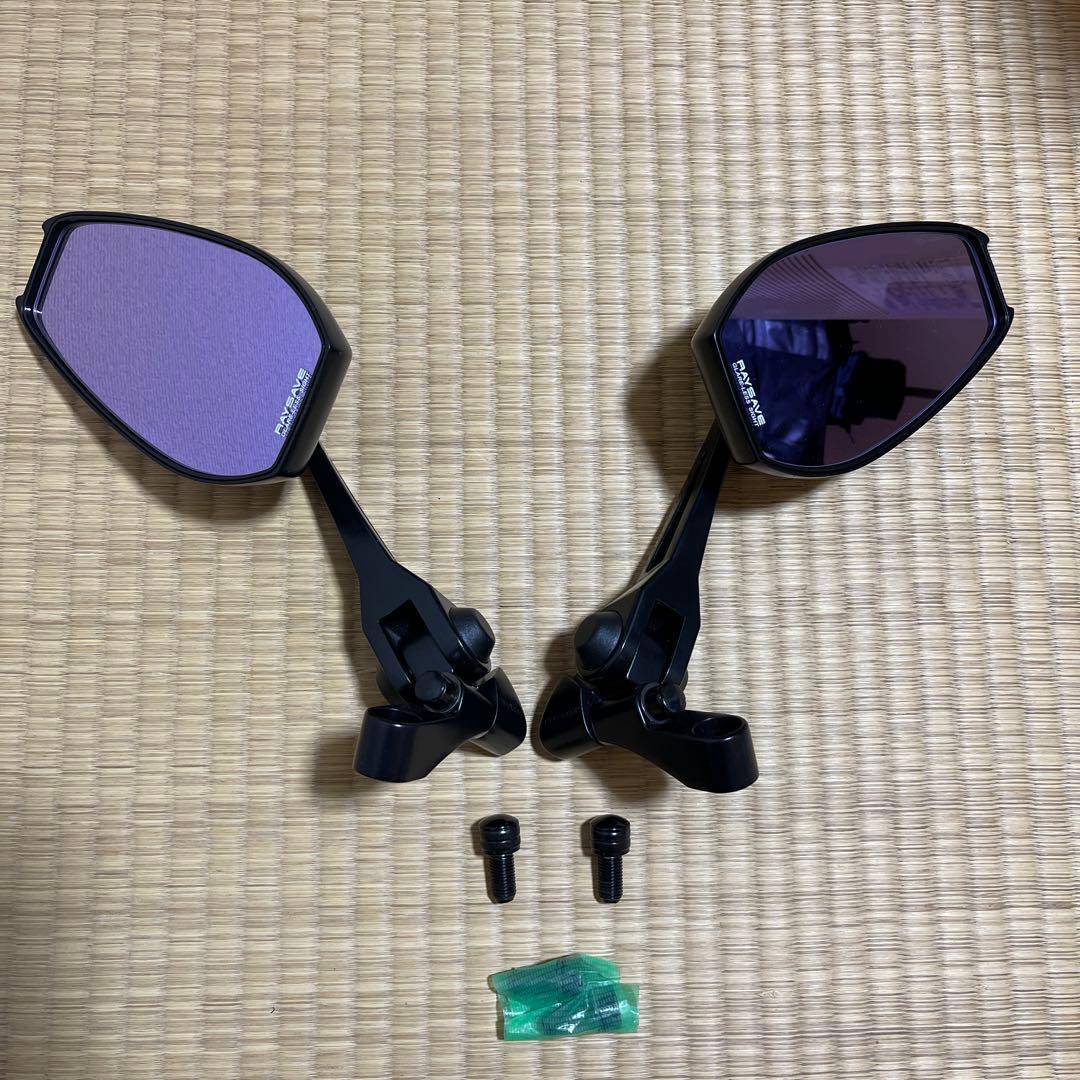 タナックス （TANAX） ナポレオン シャークミラー4 ブラック　2本セット