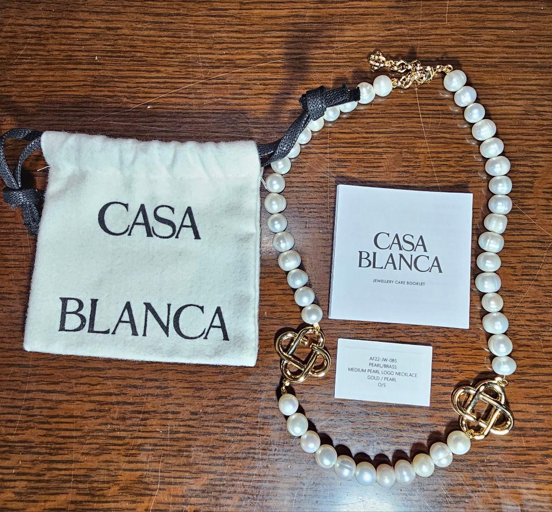 ★年末SALE★CASA BLANCA パールネックレス 付属品付き