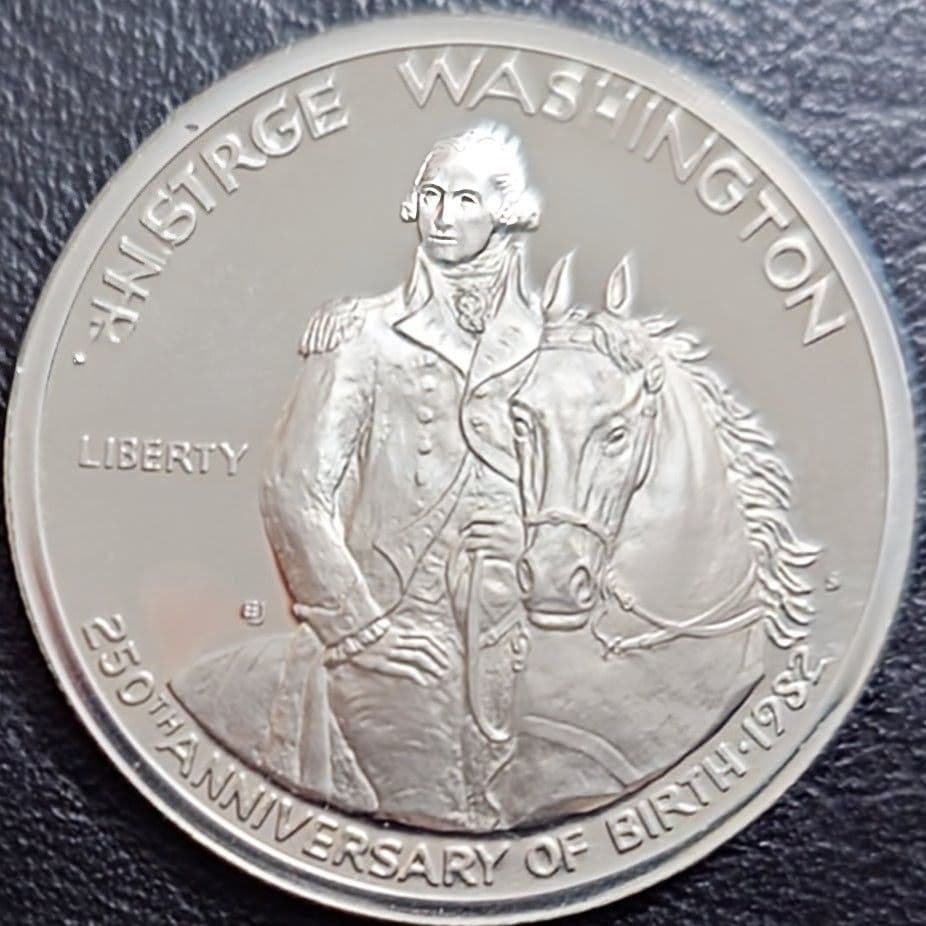 1982年 アメリカ銀貨 ハーフダラー ワシントン生誕記念銀貨 SV900