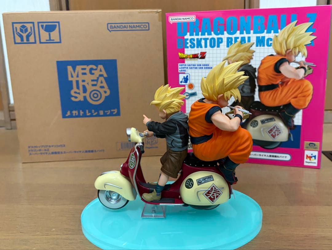 デスクトップリアルマッコイEX ドラゴンボールZ孫悟空＆孫悟飯＆バイク ドラゴンボールZ】デスクトップリアルマッコイEX スーパーサイヤ人