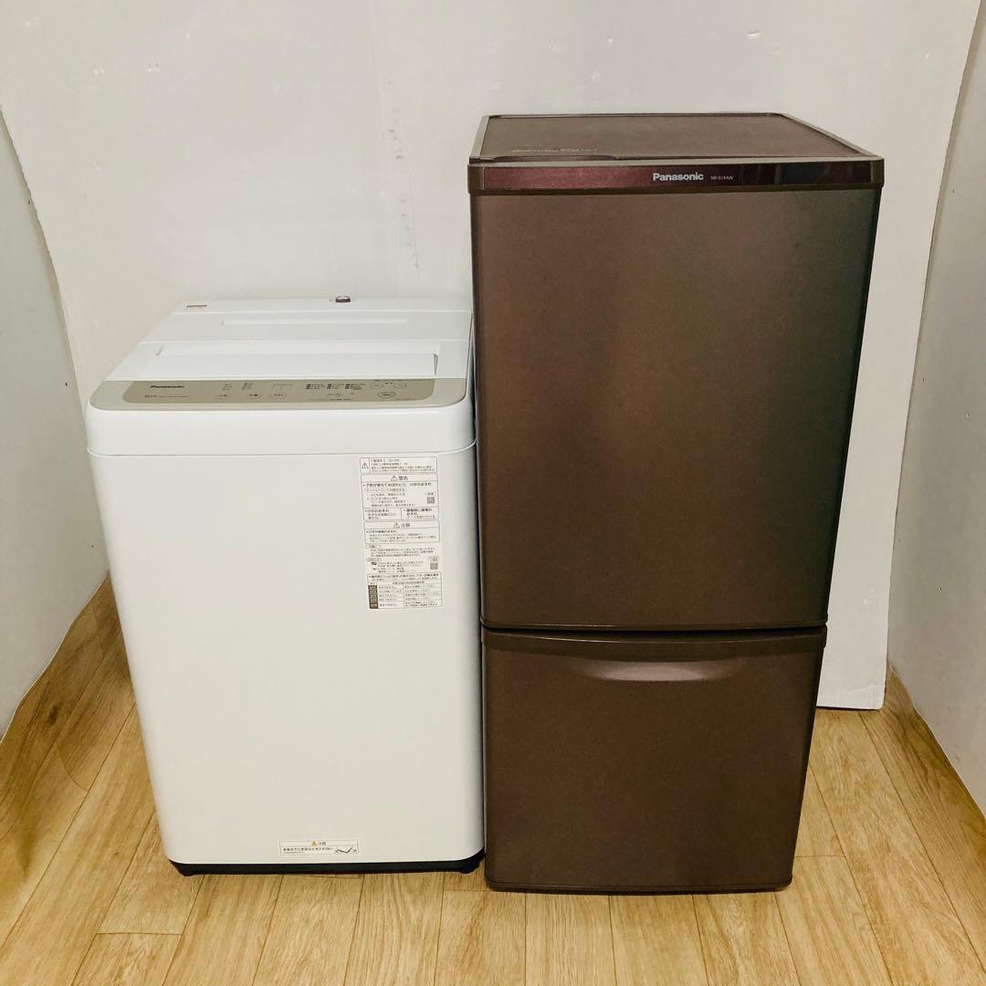 美品パナソニック冷蔵庫洗濯機1人暮らし家電セット❗️大阪、大阪近郊配送と設置無料A