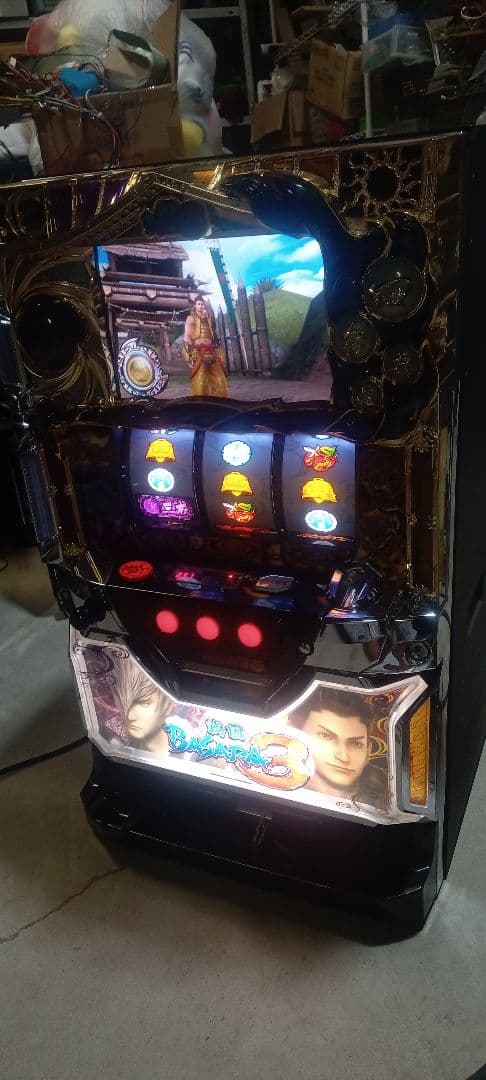 送料込　パチスロ　実機　戦国BASARA　バサラ　アミューズ　不要　家スロ 戦国BASARA2 スロット実機 買取致しました｜リサイクルショップ愛品館