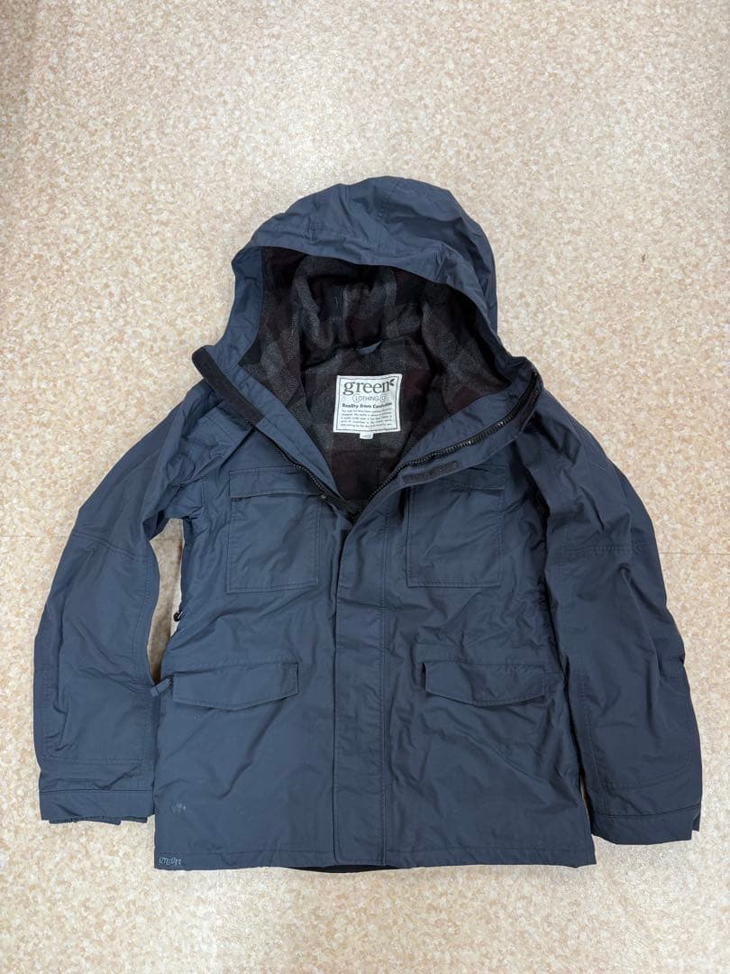 greenclothing ウェア　ネイビー　L