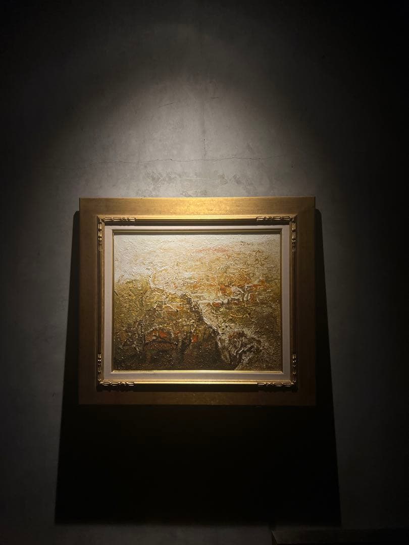 専用他の方発送×肉筆画　金正浩　抽象画　厚油彩画