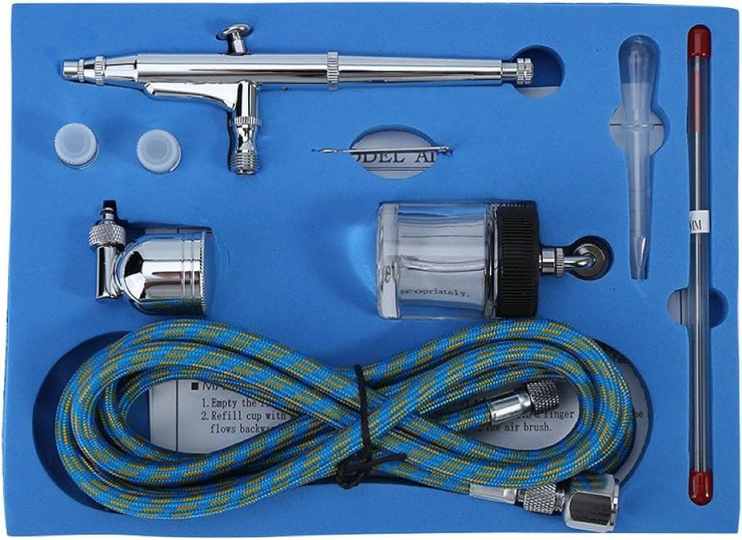エアブラシキット 重力フィードデュアルアクションエアブラシキット ニードル