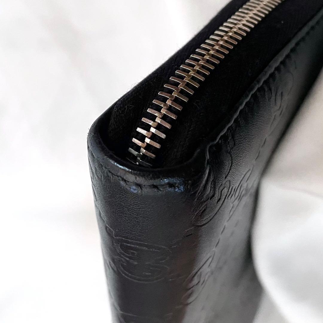 GUCCI グッチ 長財布 シマ シグネチャー GGパターン ブラック - メルカリ