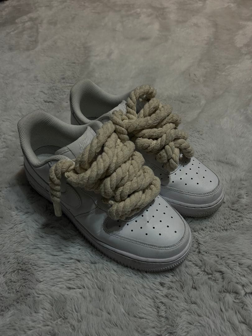 Nike Air Force 1ホワイト ロープシューレース