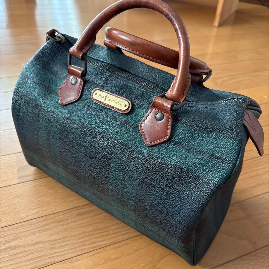 ラルフローレン ブラックウォッチ ミニボストンバック