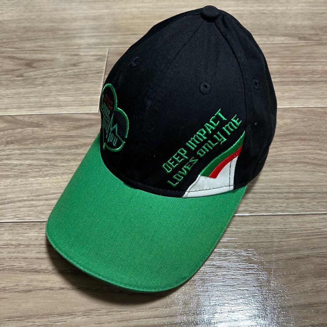 ラヴズオンリーユー　キャップ　帽子　グリーン DEEP IMPACT レア　競馬