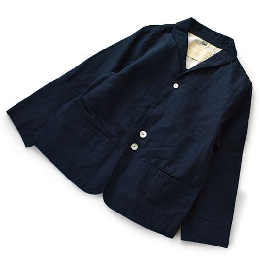 Pal'las Palace パラスパレス 藍染めリネンコットン ジャケット M