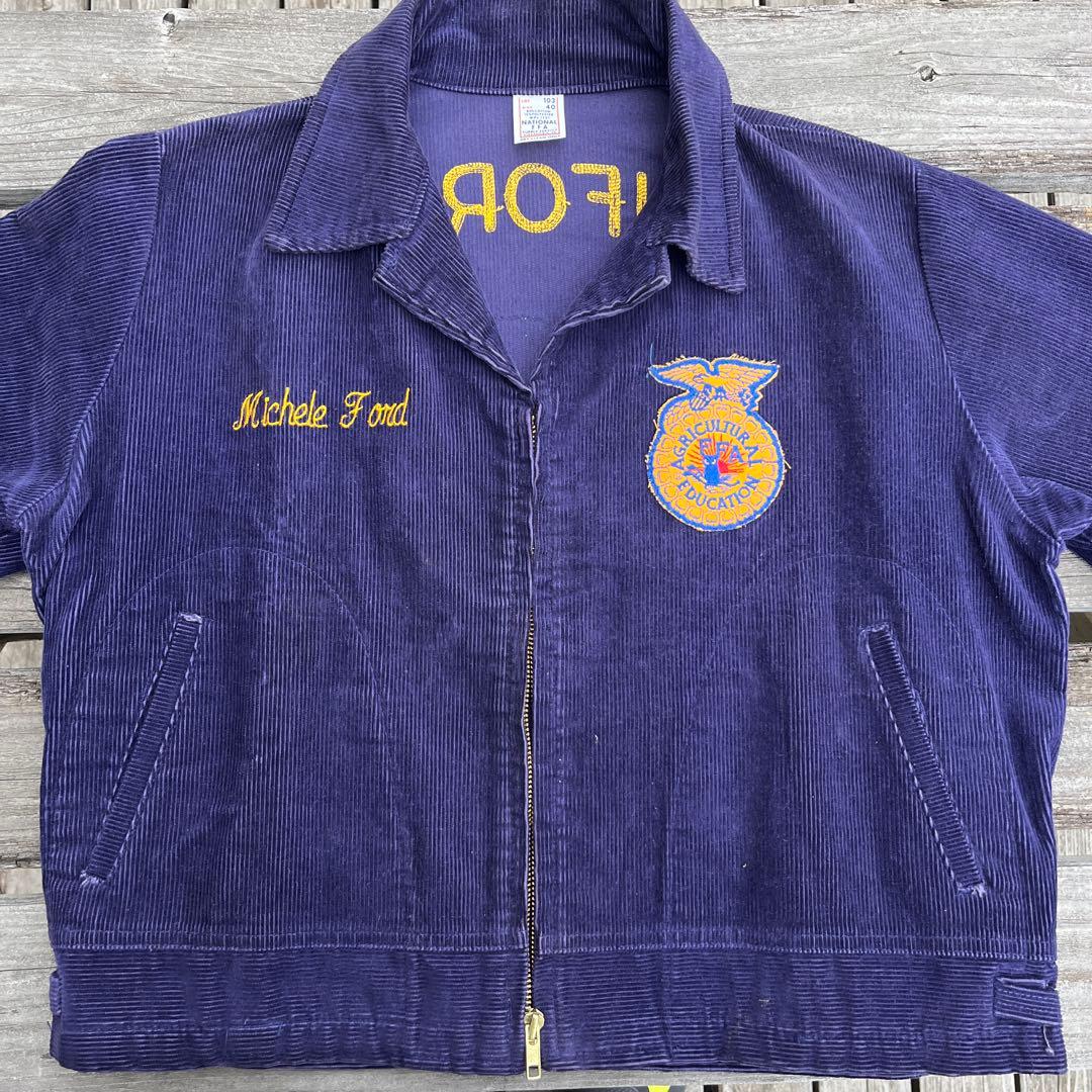 80s FFAジャケット サイズ40 濃紺 California 刺繍 極美品