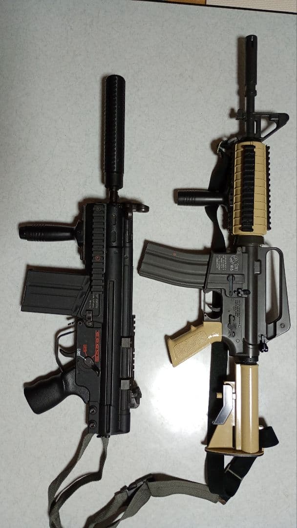 HKG3とM4 AR-15COLTモデルガンセット エアーガンセット Colt1911モデル ＆ M4 R.I.Sモデル ［ VS-C-M4