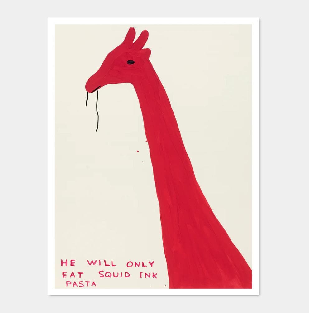 【新品輸入ポスター】デイヴィッドシュリグリー　赤いキリン
