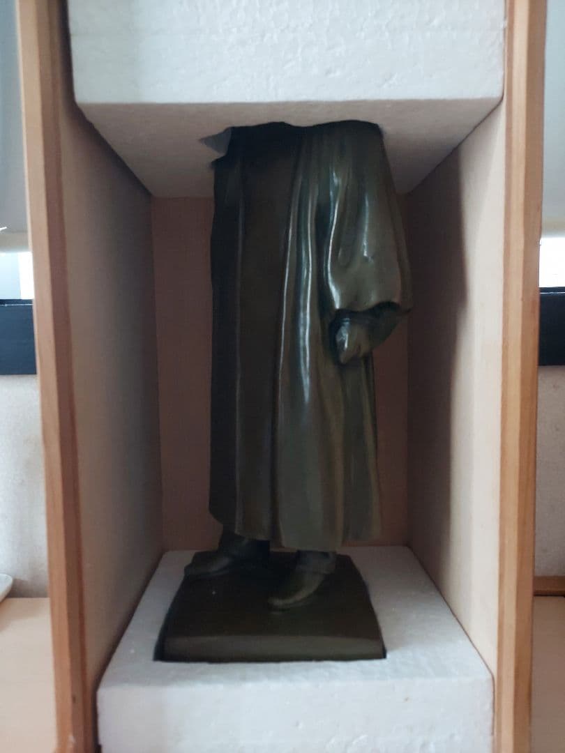 値引交渉◎朝倉文夫作ブロンズ像『総長大隈老侯像』大隈重信/約38㎝/約