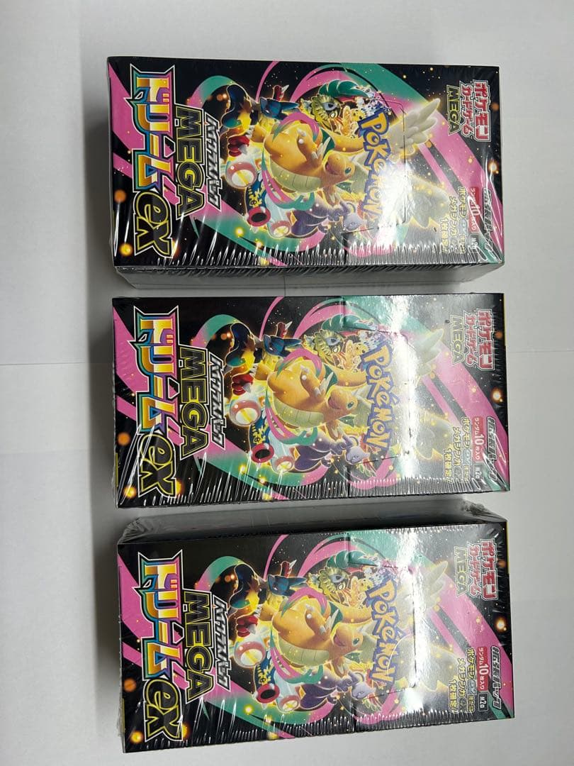 ポケモンカードゲーム MEGAドリームex シュリンク付き3BOX ポケモンカードゲーム megaドリームex シュリンク付 3box｜Yahoo