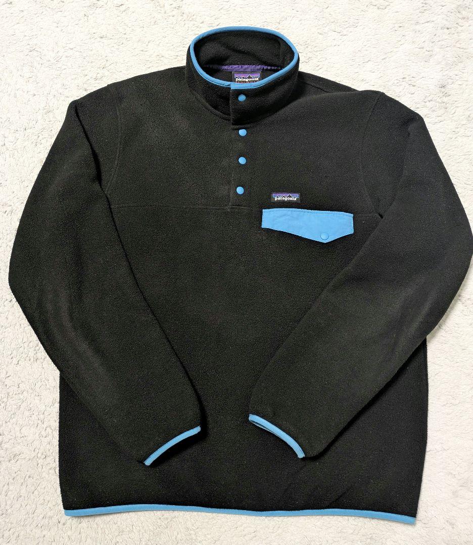 希少　パタゴニア シンチラ スナップT ブラック　ブルー　 M 2022年製 パタゴニア シンチラ スナップT ブラック Mサイズ 新品未使用
