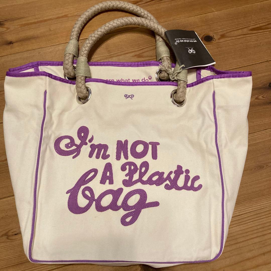 新品I'm NOT A Plastic Bag アニヤハインドマーチのエコバック - メルカリ